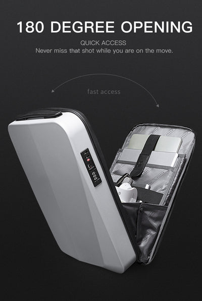 Mochila Ejecutiva Impermeable con Compartimento para Laptop - Diseño Profesional en Carcasa Rígida - Image 20