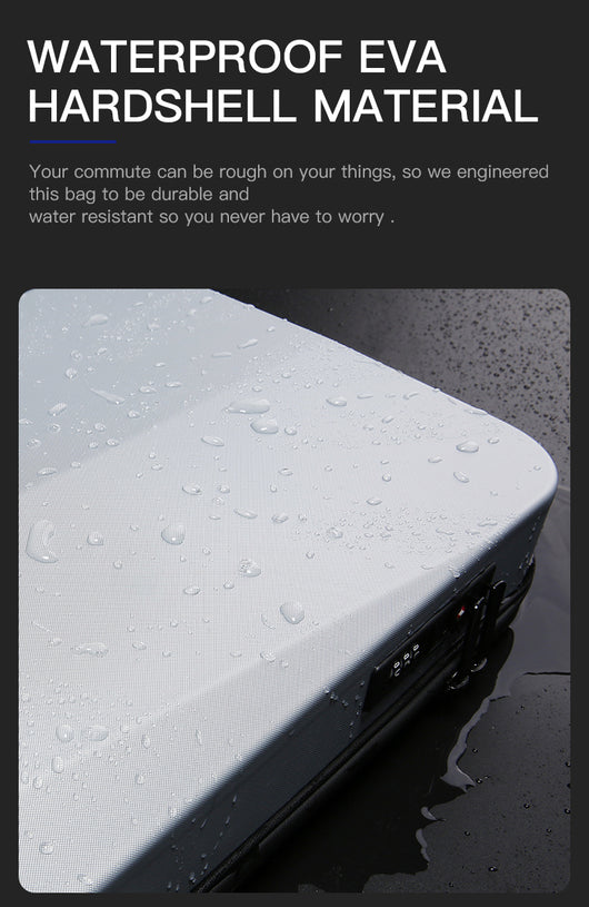 Mochila Ejecutiva Impermeable con Compartimento para Laptop - Diseño Profesional en Carcasa Rígida - Image 21