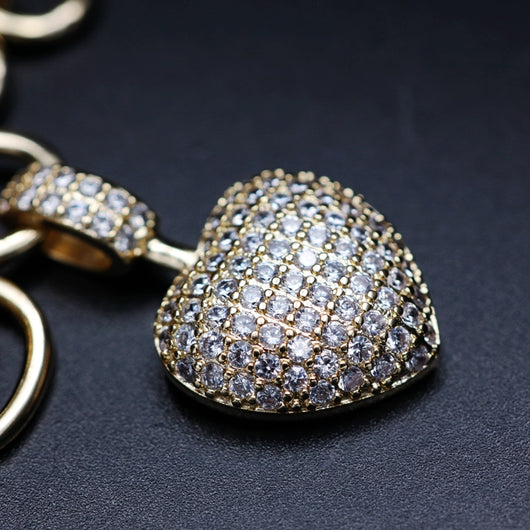 Conjunto de Collar y Pulsera Corazón con Micro Incrustaciones - Image 17