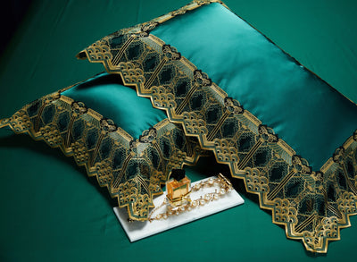 Juego de Cama Brocado Sedoso de Lujo - 4 Piezas Premium - Image 43