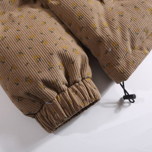 Chaqueta Acolchada de Pana con Cuello Alzado y Detalles en Contraste - Image 21