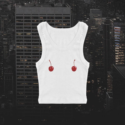 Camiseta Niña Estampado Cereza Sin Mangas Estilo Urbano - Image 56
