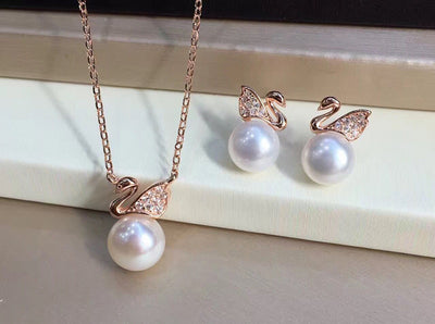 Aretes de Plata S925 con Perla de Agua Dulce Diseño Cisne - Image 15