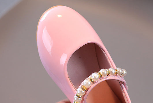 Zapatos de Cuero para Niñas con Hebilla Perla y Suela Suave - Image 25