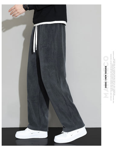 Pantalones Casuales de Cachemira para Hombre - Corte Recto y Pierna Ancha - Image 20