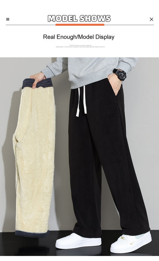 Pantalones Casuales de Cachemira para Hombre - Corte Recto y Pierna Ancha - Image 24