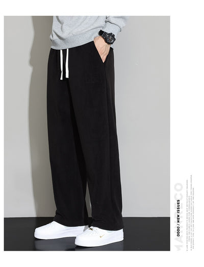 Pantalones Casuales de Cachemira para Hombre - Corte Recto y Pierna Ancha - Image 25