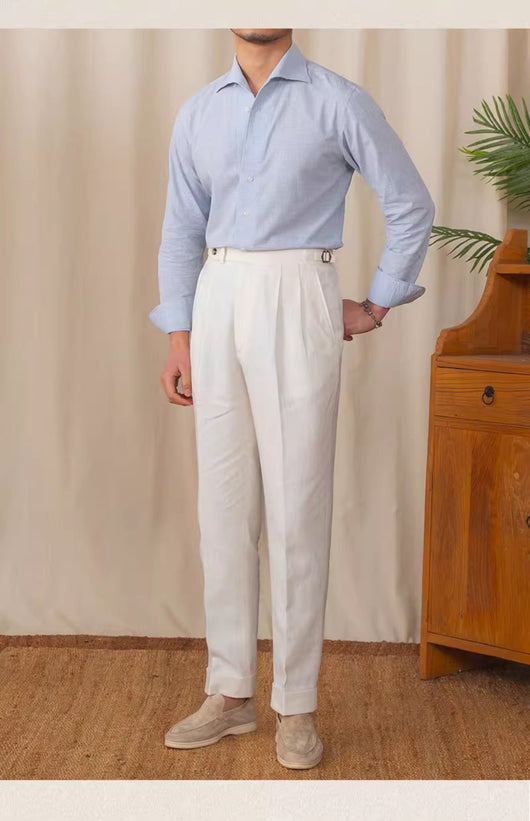 Camisa Casual Hombre Algodón y Lino Transpirable - Image 15