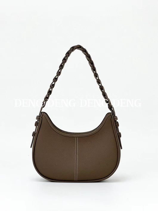 Bolso de Cuero Genuino Grano Litchi con Asa Simple - Image 17
