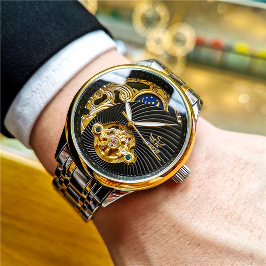 Reloj Automático para Hombre con Tourbillón Skeleton y Esfera Luminosa - Image 11