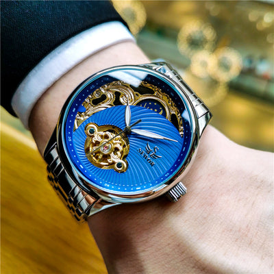 Reloj Automático para Hombre con Tourbillón Skeleton y Esfera Luminosa - Image 16