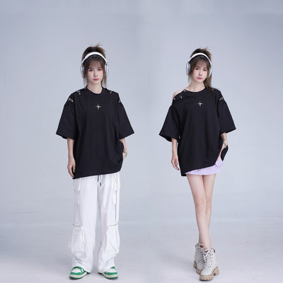 Playera Reforzada con Hebilla Metálica y Mangas Cortas - Image 16