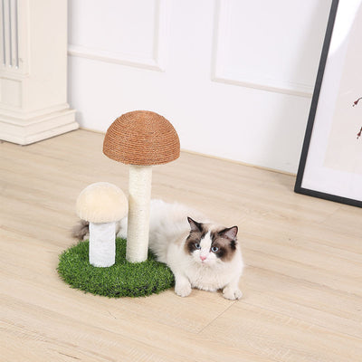 Rascador para Gatos de Lino Natural con Diseño de Hongo - Image 11