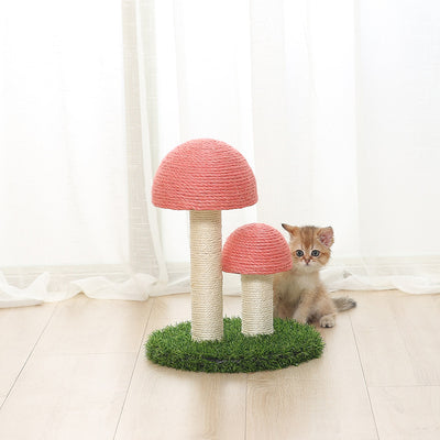 Rascador para Gatos de Lino Natural con Diseño de Hongo - Image 12