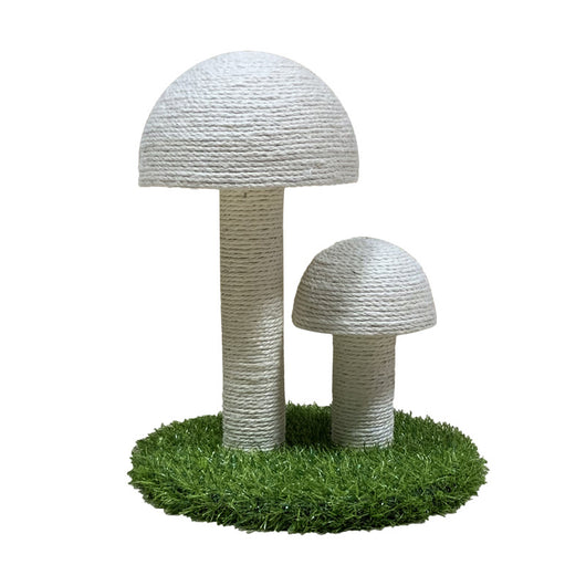 Rascador para Gatos de Lino Natural con Diseño de Hongo - Image 17