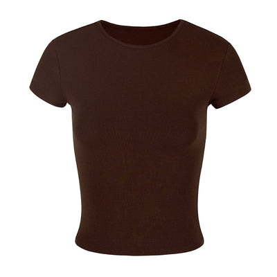 Playera Ajustada de Manga Corta para Mujer - Diseño Slim Fit Verano - Image 30