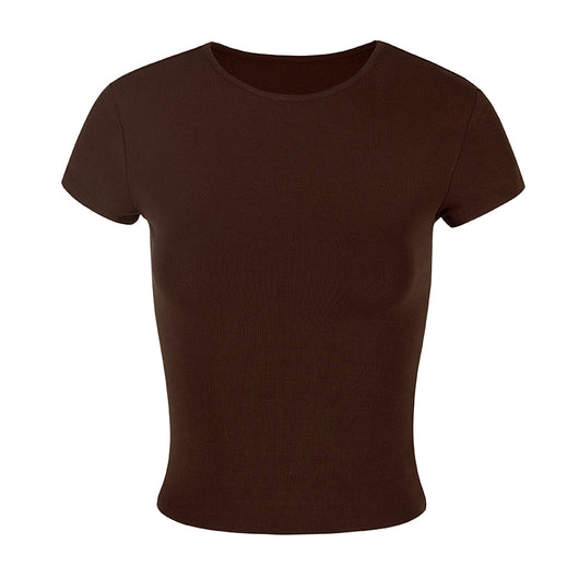 Playera Ajustada de Manga Corta para Mujer - Diseño Slim Fit Verano - Image 30