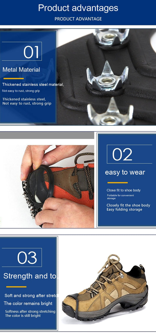 Crampones de 8 Puntas Antideslizantes para Escalada en Hielo y Nieve - Image 19