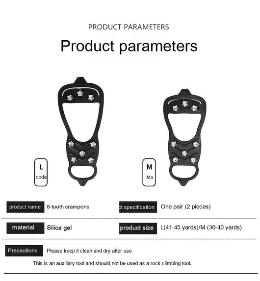 Crampones de 8 Puntas Antideslizantes para Escalada en Hielo y Nieve - Image 22