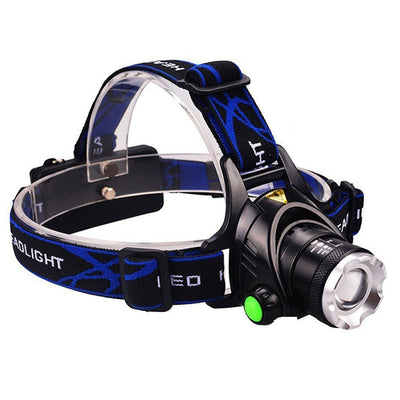 Linterna Frontal LED de Pesca con Zoom Ajustable y Luz Potente - Image 9