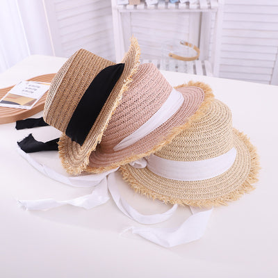Sombrero de Paja Calado Protección Solar Estilo Británico - Image 22
