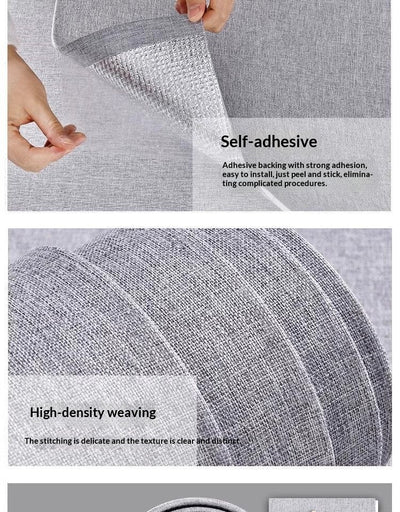 Papel Tapiz Autoadhesivo Textura Lino Reforzado para Cabecero de Cama - Image 16