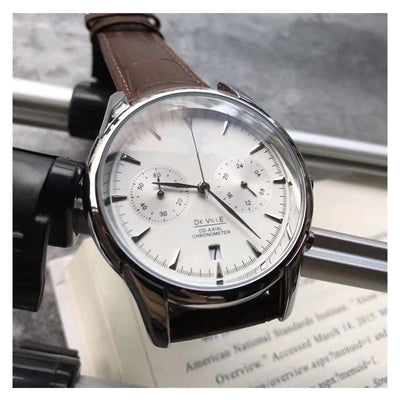 Reloj de Cuarzo para Hombre con Cuero Impermeable - Image 3