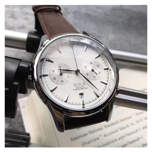 Reloj de Cuarzo para Hombre con Cuero Impermeable - Image 3