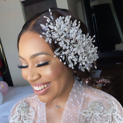 Accesorios para el Cabello Dorados de Lujo para Novias - Image 11