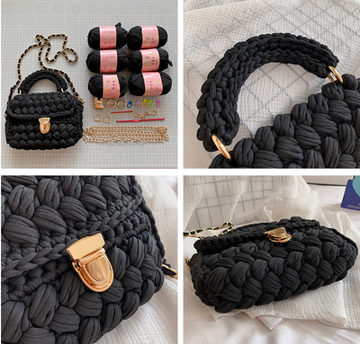 Bolsa Mensajera Tejida a Mano - Diseño Artesanal Crochet - Image 20