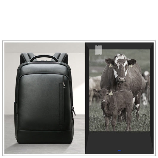 Mochila de Cuero Premium para Hombre - Bolsa de Negocios y Computadora - Image 10