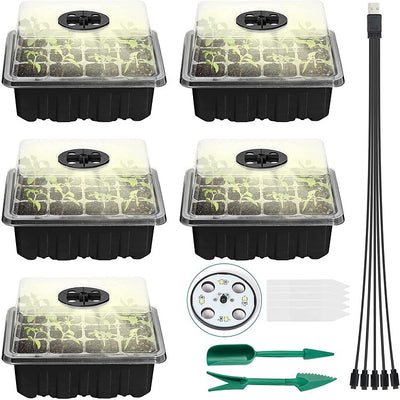 Bandeja de Germinación 12 Celdas con Lámpara LED - Image 18