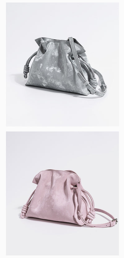 Bolsa de la Suerte con Cordón de Satén y Cuero Genuino - Image 26