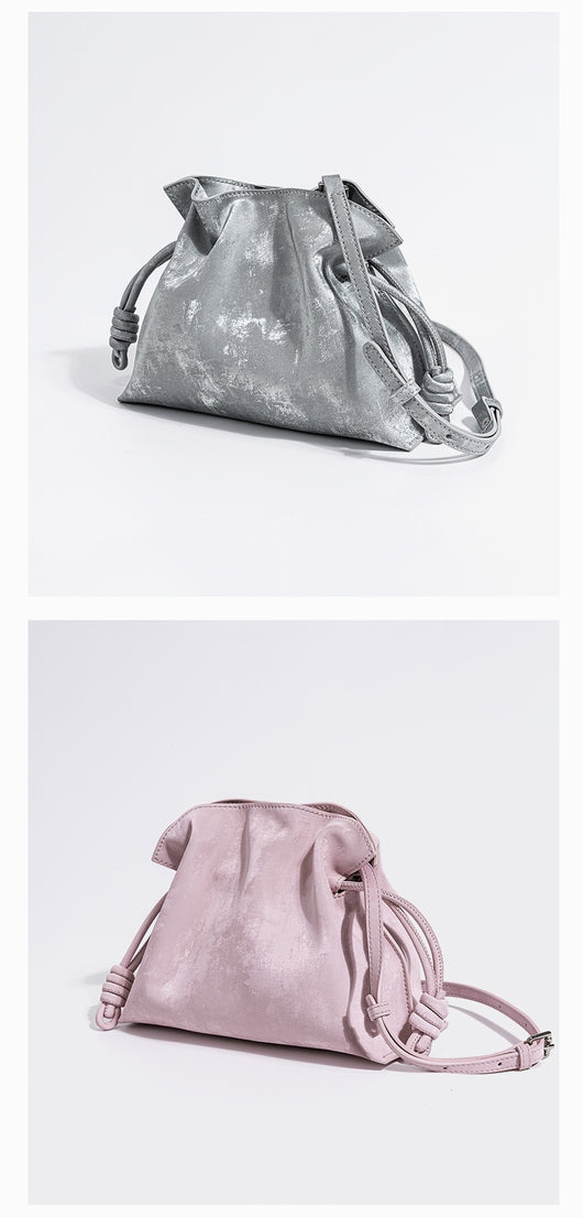 Bolsa de la Suerte con Cordón de Satén y Cuero Genuino - Image 26