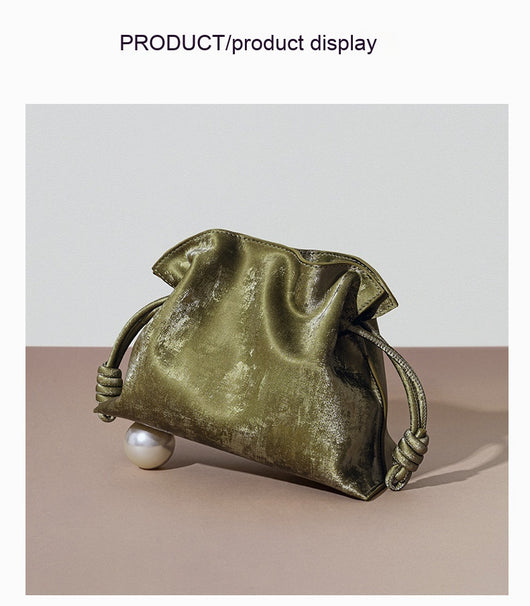 Bolsa de la Suerte con Cordón de Satén y Cuero Genuino - Image 27