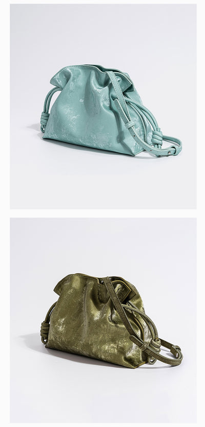 Bolsa de la Suerte con Cordón de Satén y Cuero Genuino - Image 31