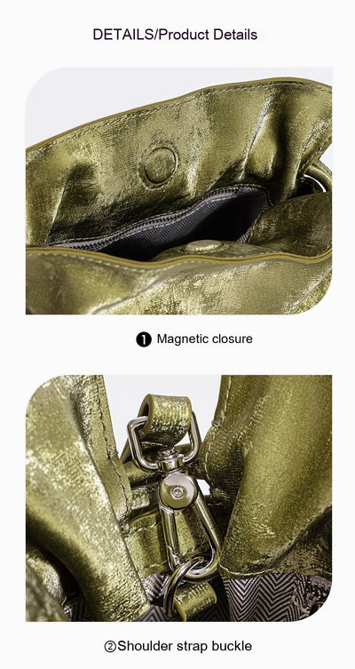 Bolsa de la Suerte con Cordón de Satén y Cuero Genuino - Image 33