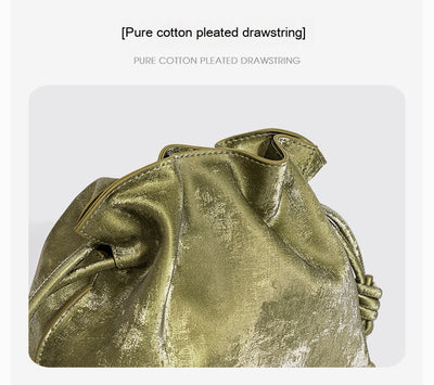Bolsa de la Suerte con Cordón de Satén y Cuero Genuino - Image 34