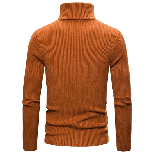 Suéter Cuello Alto Slim Fit en Colores Sólidos para Hombre - Image 24