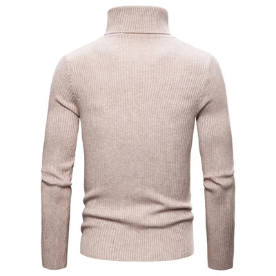 Suéter Cuello Alto Slim Fit en Colores Sólidos para Hombre - Image 26