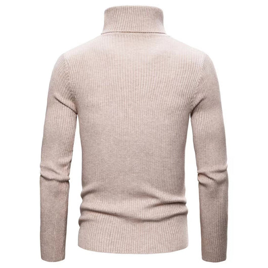 Suéter Cuello Alto Slim Fit en Colores Sólidos para Hombre - Image 26
