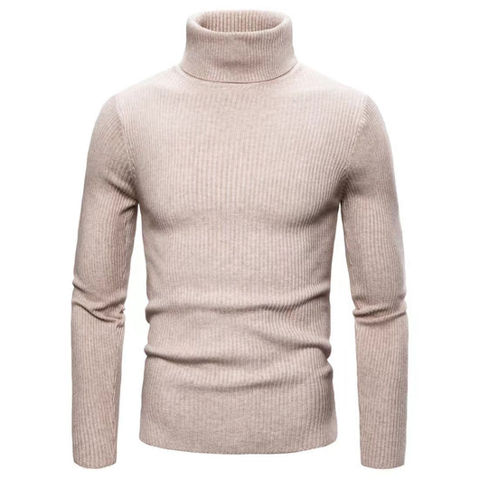Suéter Cuello Alto Slim Fit en Colores Sólidos para Hombre - Image 27