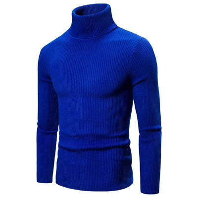 Suéter Cuello Alto Slim Fit en Colores Sólidos para Hombre - Image 28