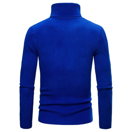 Suéter Cuello Alto Slim Fit en Colores Sólidos para Hombre - Image 29