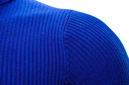Suéter Cuello Alto Slim Fit en Colores Sólidos para Hombre - Image 32