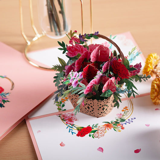 Tarjeta Pop-Up 3D Ramo de Flores - Regalo Especial para Mamá, Aniversario e Invitaciones - Image 11