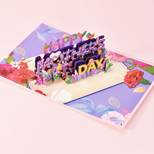 Tarjeta Pop-Up 3D Ramo de Flores - Regalo Especial para Mamá, Aniversario e Invitaciones - Image 15