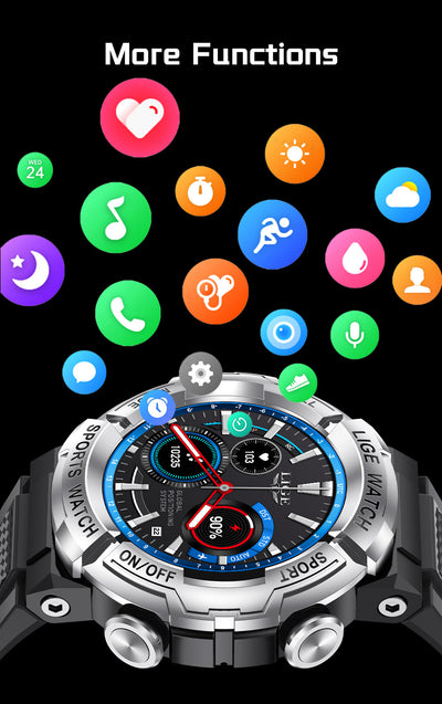 Reloj Inteligente con Monitoreo de Oxígeno en Sangre y Llamadas Bluetooth - Image 28