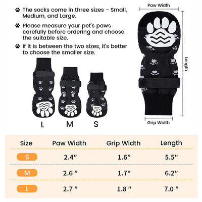 Calcetines Antideslizantes para Perros Medianos y Grandes - Botas Protectoras Silenciosas - Image 23