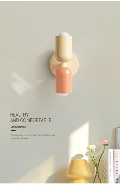 Lámpara de Pared Doble Estilo Vintage Crema para Dormitorio y Habitación Infantil - Image 47